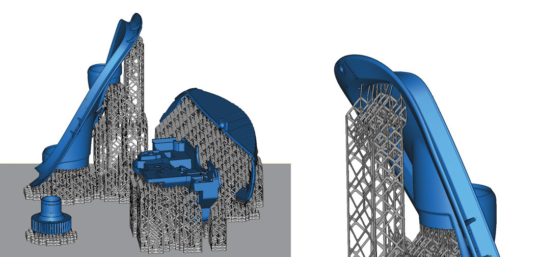 Materialise e-Stage-support generation